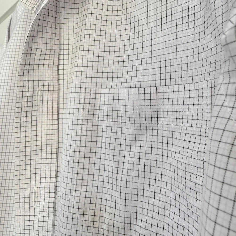 Joseph & Feiss Boys's White Checkered Dress Shirt